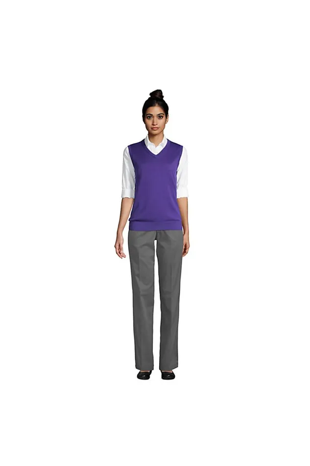 Lands039 End Pants Women Plain Front Blend Chino Pants Arctic Gray Lands039 End Pants Women Plain Front Blend Chino Pants Arctic Gray