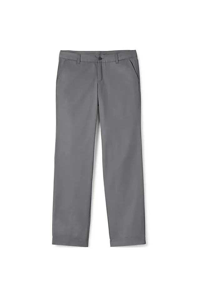 Lands039 End Pants Women Plain Front Blend Chino Pants Arctic Gray Lands039 End Pants Women Plain Front Blend Chino Pants Arctic Gray