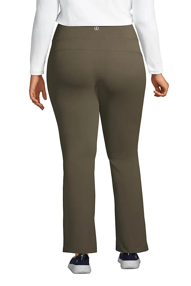 Lands039 End Pants Women Plus Size Active Flare Yoga Pants Forest Moss Lands039 End Pants Women Plus Size Active Flare Yoga Pants Forest Moss