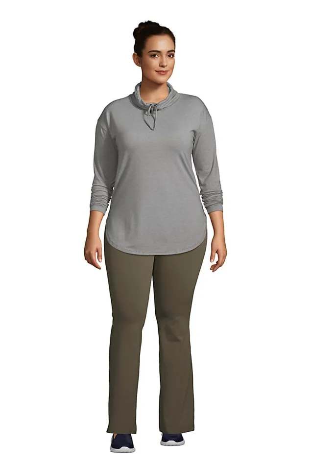 Lands039 End Pants Women Plus Size Active Flare Yoga Pants Forest Moss Lands039 End Pants Women Plus Size Active Flare Yoga Pants Forest Moss