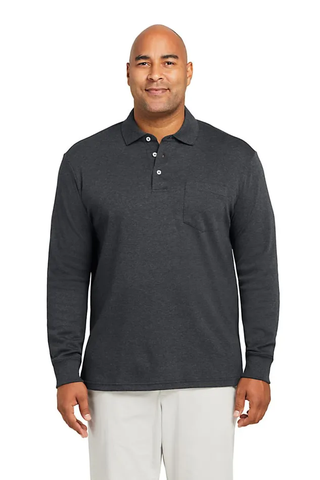 Lands039 End Polo Shirts Men Big And Tall Long Sleeve Super Soft Supima Polo Shirt With Pocket Radiant Navy Lands039 End Polo Shirts Men Big And Tall Long Sleeve Super Soft Supima Polo Shirt With Pocket Radiant Navy
