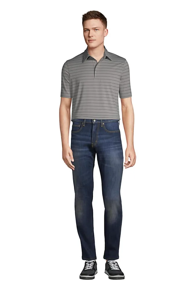 Lands039 End Polo Shirts Men Big Rapid Dry Short Sleeve Striped Polo Shirt Harbor Gray Stripe Lands039 End Polo Shirts Men Big Rapid Dry Short Sleeve Striped Polo Shirt Harbor Gray Stripe
