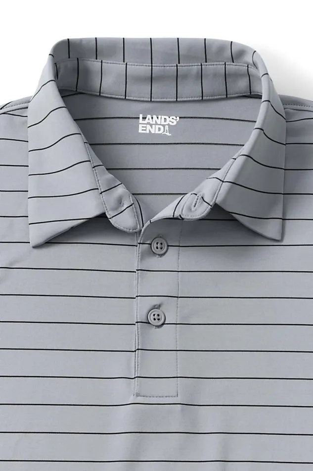 Lands039 End Polo Shirts Men Big Rapid Dry Short Sleeve Striped Polo Shirt Harbor Gray Stripe Lands039 End Polo Shirts Men Big Rapid Dry Short Sleeve Striped Polo Shirt Harbor Gray Stripe