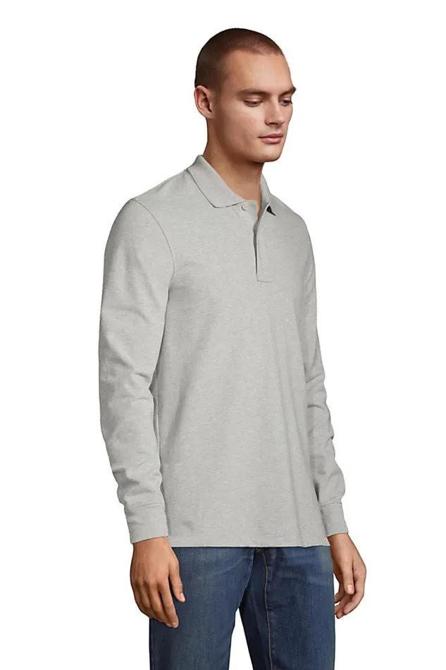 Lands039 End Polo Shirts Men Comfort First Long Sleeve Mesh Polo Radiant Navy Lands039 End Polo Shirts Men Comfort First Long Sleeve Mesh Polo Radiant Navy