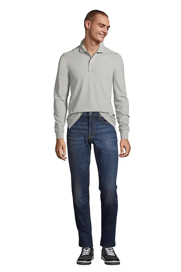 Lands039 End Polo Shirts Men Comfort First Long Sleeve Mesh Polo Radiant Navy Lands039 End Polo Shirts Men Comfort First Long Sleeve Mesh Polo Radiant Navy