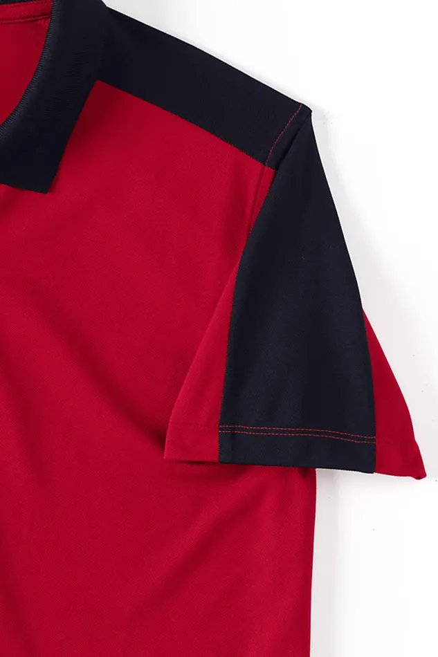 Lands039 End Polo Shirts Women Plus Size Short Sleeve Color Block Polyester Polo Shirt Rich Red Lands039 End Polo Shirts Women Plus Size Short Sleeve Color Block Polyester Polo Shirt Rich Red