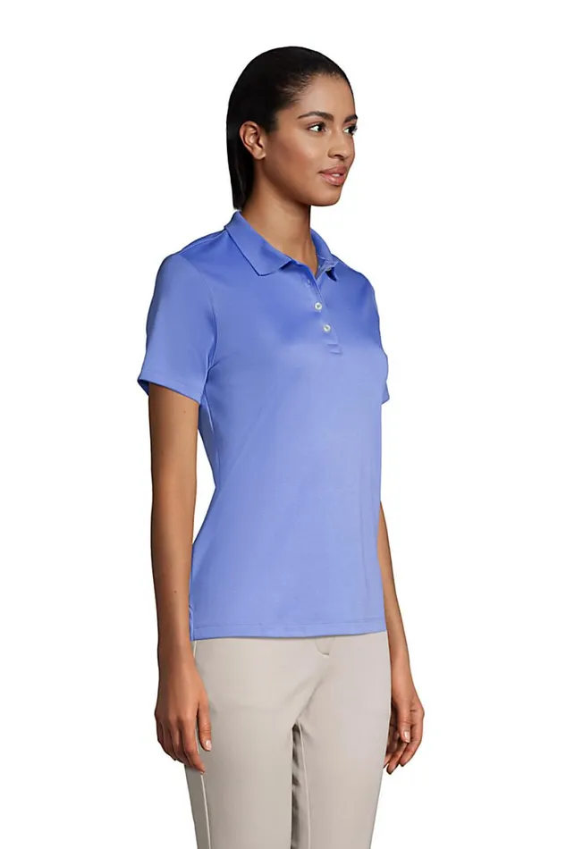 Lands039 End Polo Shirts Women Short Sleeve Feminine Fit Hemmed Pima Polo Charcoal Heather Lands039 End Polo Shirts Women Short Sleeve Feminine Fit Hemmed Pima Polo Charcoal Heather