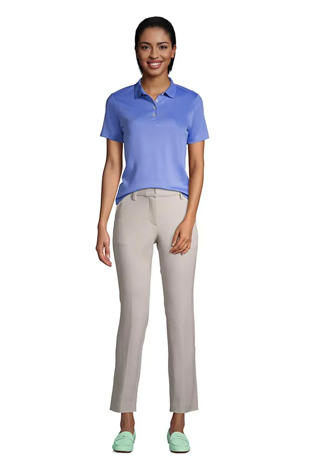 Lands039 End Polo Shirts Women Short Sleeve Feminine Fit Hemmed Pima Polo Charcoal Heather Lands039 End Polo Shirts Women Short Sleeve Feminine Fit Hemmed Pima Polo Charcoal Heather