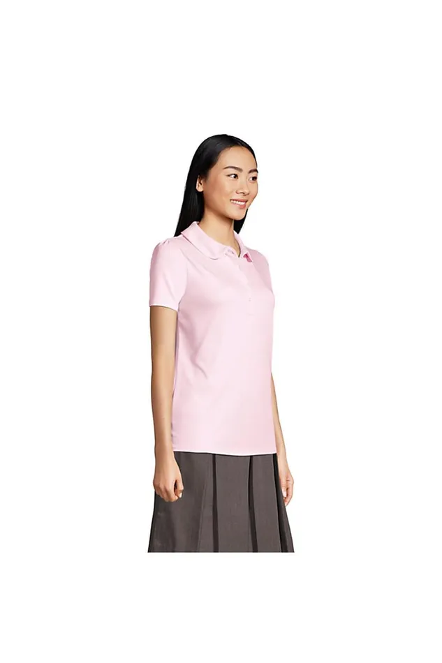 Lands039 End Polo Shirts Women Short Sleeve Peter Pan Collar Polo Shirt Blue Lands039 End Polo Shirts Women Short Sleeve Peter Pan Collar Polo Shirt Blue