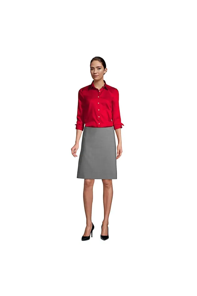 Lands039 End Shirts and Blouses Women Long Sleeve Performance Twill Shirt Dark Cobalt Blue Lands039 End Shirts and Blouses Women Long Sleeve Performance Twill Shirt Dark Cobalt Blue