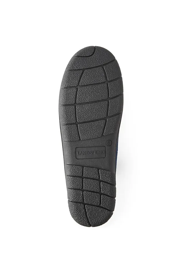 Lands039 End Shoes Men Suede Leather Flannel Lined Moccasin Slippers Radiant Navy Lands039 End Shoes Men Suede Leather Flannel Lined Moccasin Slippers Radiant Navy