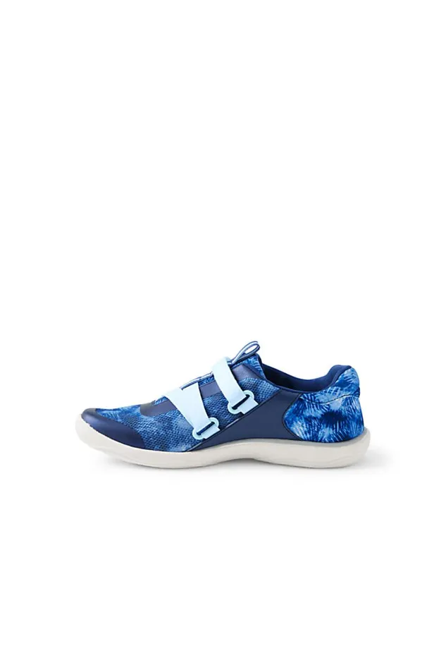 Lands039 End Shoes Women Water Shoes Deep Sea Navy Tie Dye Palm