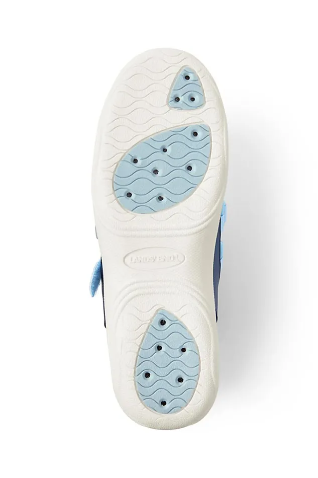 Lands039 End Shoes Women Water Shoes Deep Sea Navy Tie Dye Palm