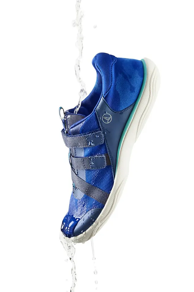 Lands039 End Shoes Women Water Shoes Deep Sea Navy Tie Dye Palm