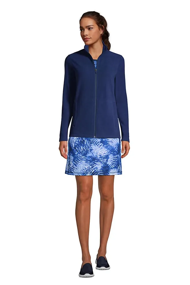 Lands039 End Skirts and Skorts Women Active Knit Skort Deep Sea Navy Tie Dye Palm Lands039 End Skirts and Skorts Women Active Knit Skort Deep Sea Navy Tie Dye Palm