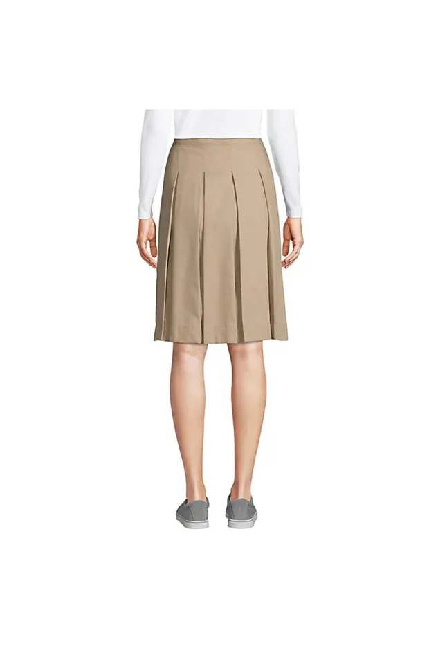 Lands039 End Skirts and Skorts Women Polycotton Box Pleat Skirt Top Of Knee Classic Navy Lands039 End Skirts and Skorts Women Polycotton Box Pleat Skirt Top Of Knee Classic Navy