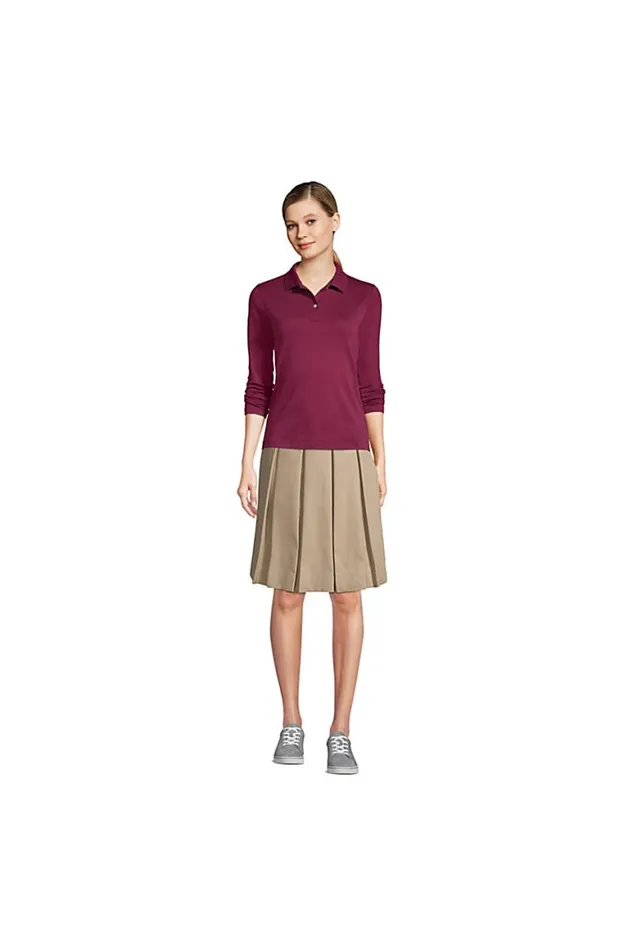 Lands039 End Skirts and Skorts Women Polycotton Box Pleat Skirt Top Of Knee Classic Navy Lands039 End Skirts and Skorts Women Polycotton Box Pleat Skirt Top Of Knee Classic Navy