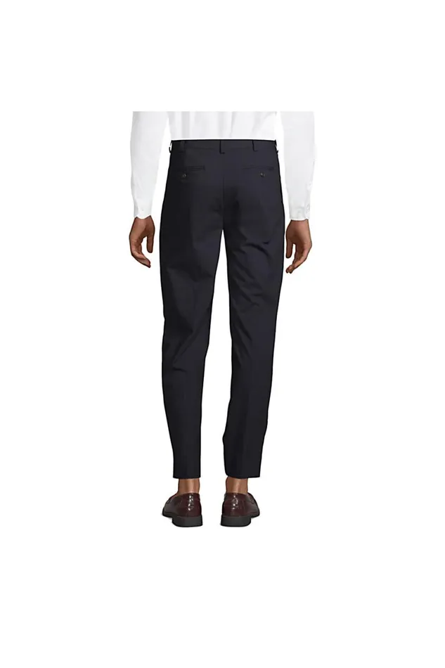 Lands039 End Suits and Separates Men Big Uniform Pleat Washable Wool Trousers True Navy Lands039 End Suits and Separates Men Big Uniform Pleat Washable Wool Trousers True Navy