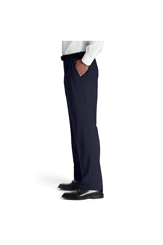 Lands039 End Suits and Separates Men Big Uniform Pleat Washable Wool Trousers True Navy Lands039 End Suits and Separates Men Big Uniform Pleat Washable Wool Trousers True Navy