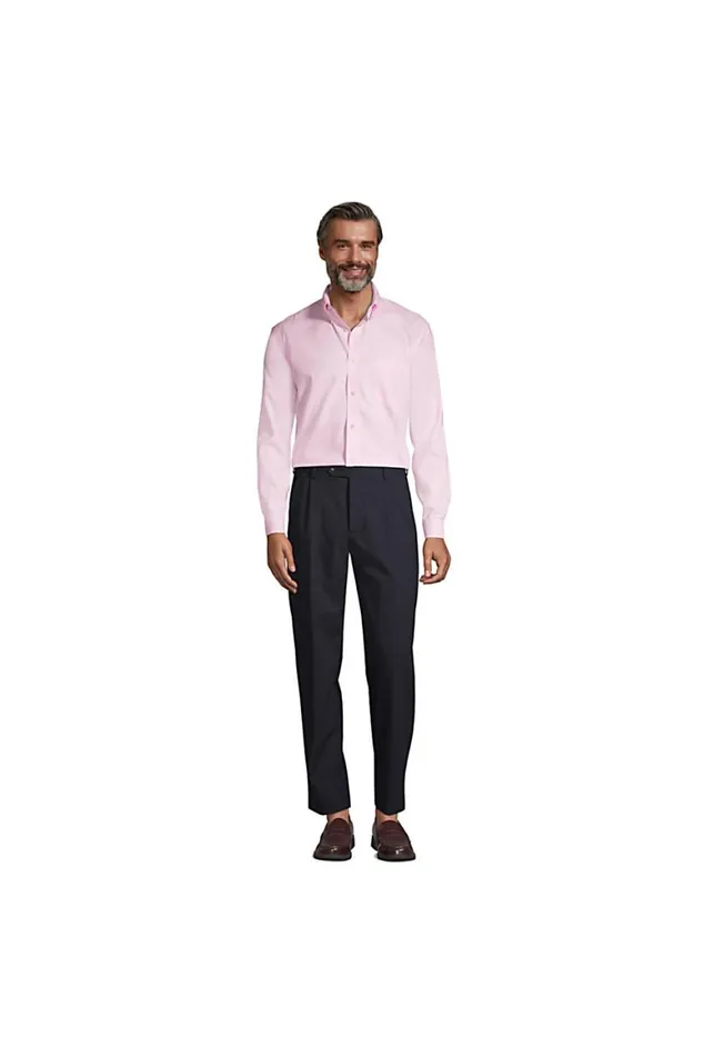 Lands039 End Suits and Separates Men Big Uniform Pleat Washable Wool Trousers True Navy Lands039 End Suits and Separates Men Big Uniform Pleat Washable Wool Trousers True Navy