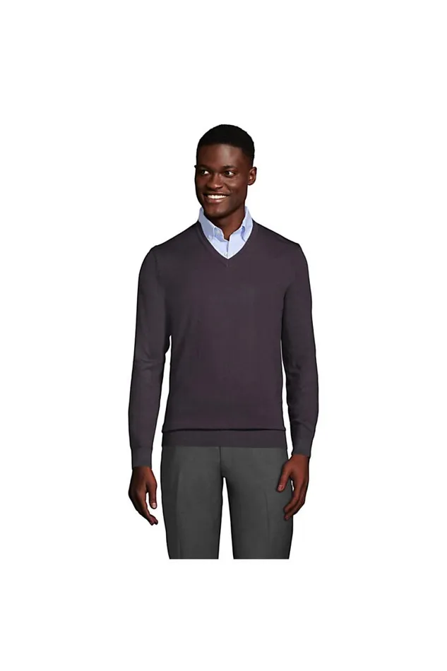 Lands039 End Sweaters Men Long Sleeve Performance Tailored Fit Vneck Sweater True Navy Lands039 End Sweaters Men Long Sleeve Performance Tailored Fit Vneck Sweater True Navy