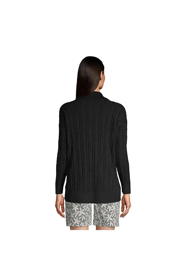 Lands039 End Sweaters Women Cotton Mix Cable Cocoon Cardigan Sweater Radiant Navy Lands039 End Sweaters Women Cotton Mix Cable Cocoon Cardigan Sweater Radiant Navy