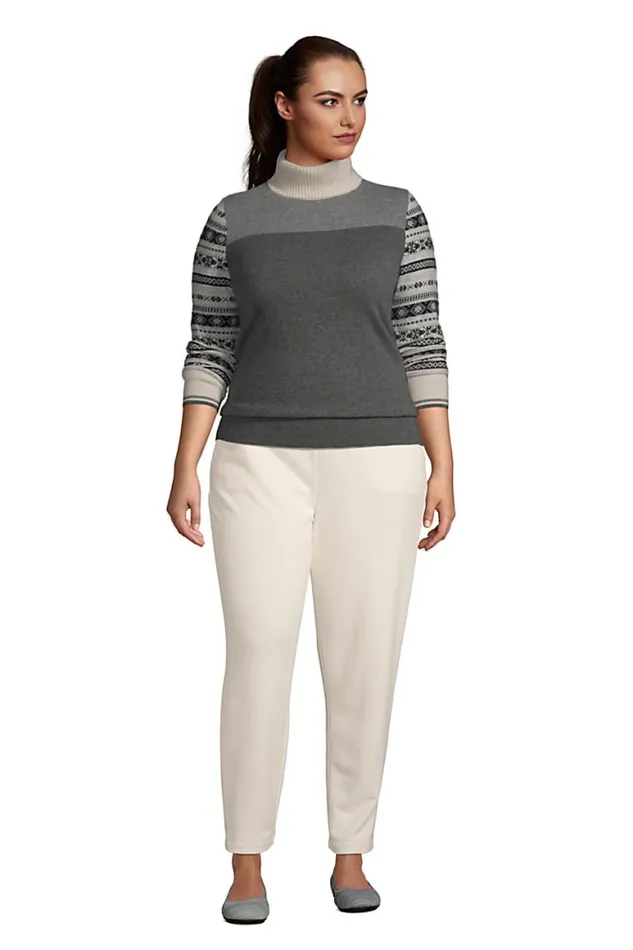 Lands039 End Sweaters Women Plus Size Cashmere Long Sleeve Pattern Turtleneck Sweater Rubellite Blocked Fairisle Lands039 End Sweaters Women Plus Size Cashmere Long Sleeve Pattern Turtleneck Sweater Rubellite Blocked Fairisle