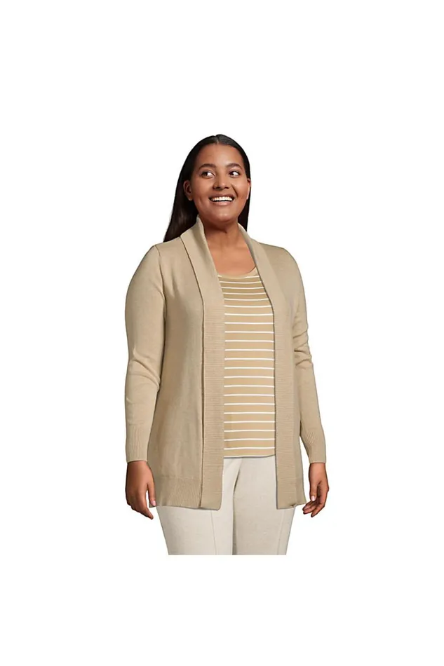 Lands039 End Sweaters Women Plus Size Cotton Modal Shawl Collar Cardigan Sweater Black Lands039 End Sweaters Women Plus Size Cotton Modal Shawl Collar Cardigan Sweater Black
