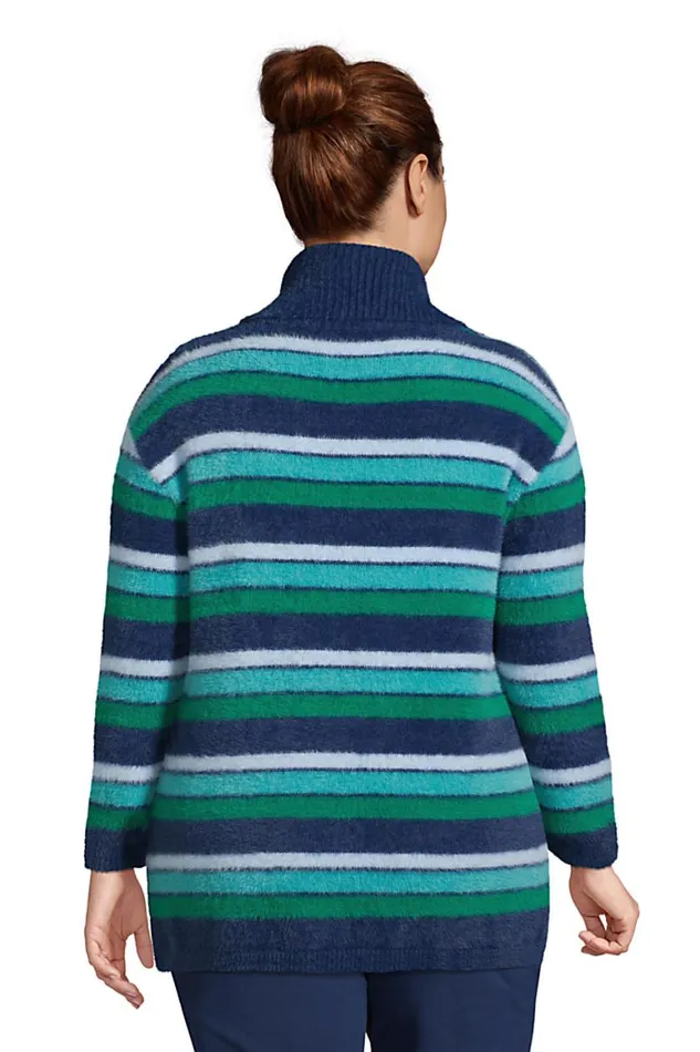 Lands039 End Sweaters Women Plus Size Eyelash Cowl Neck Sweater 8211 Stripe Deep Sea Navy Multi Stripe Lands039 End Sweaters Women Plus Size Eyelash Cowl Neck Sweater 8211 Stripe Deep Sea Navy Multi Stripe