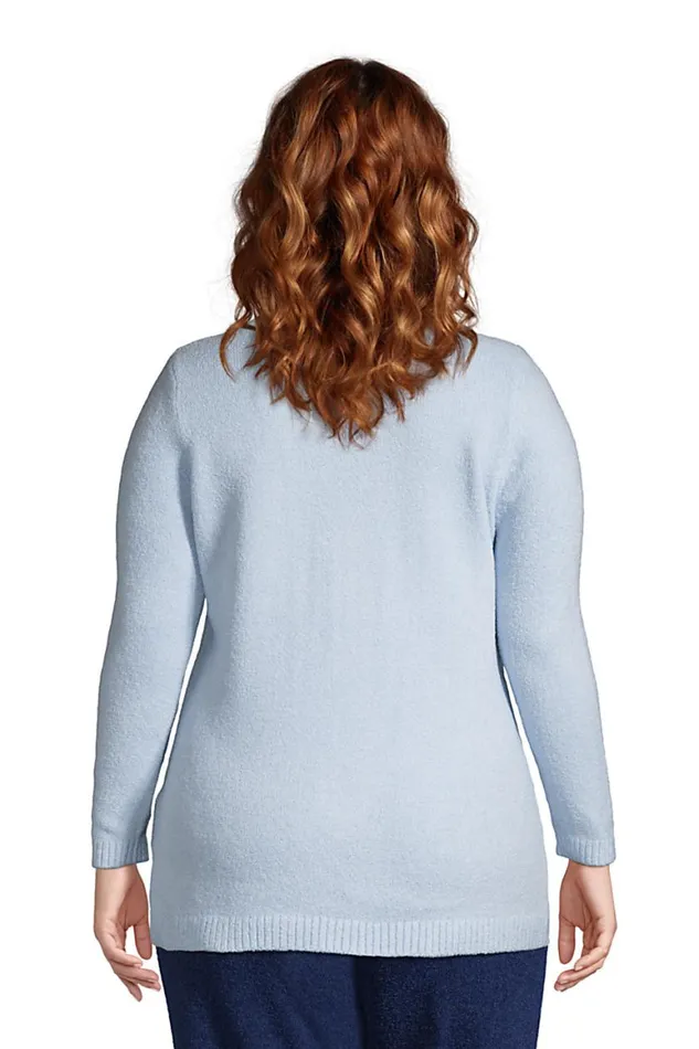 Lands039 End Sweaters Women Plus Size Lounge V Neck Cardigan Sweater Slounge Soft Blue Haze Lands039 End Sweaters Women Plus Size Lounge V Neck Cardigan Sweater Slounge Soft Blue Haze