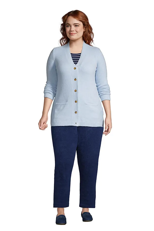 Lands039 End Sweaters Women Plus Size Lounge V Neck Cardigan Sweater Slounge Soft Blue Haze Lands039 End Sweaters Women Plus Size Lounge V Neck Cardigan Sweater Slounge Soft Blue Haze