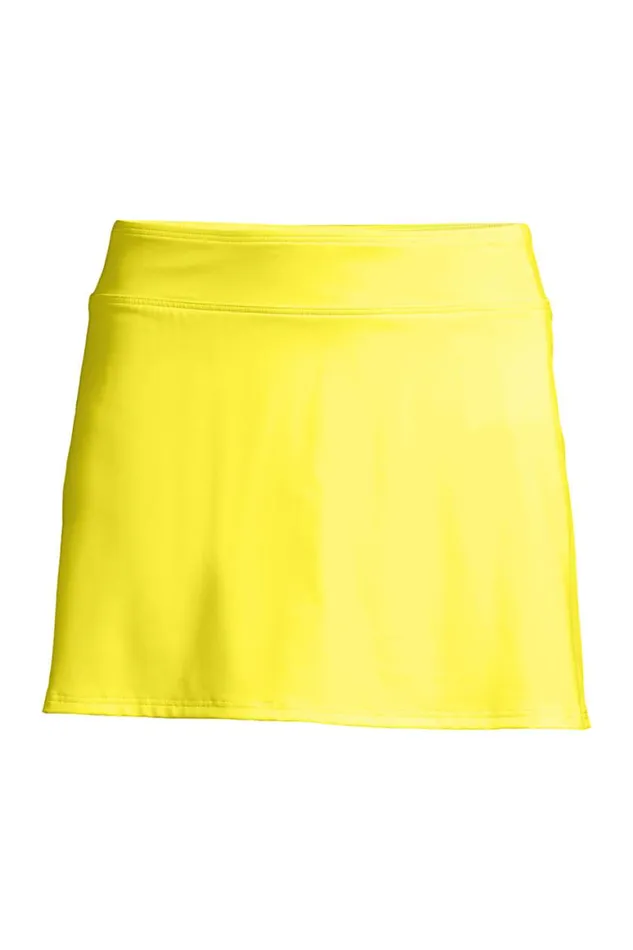 Lands039 End Swimsuits Women Chlorine Resistant Swim Skirt Swim Bottoms Bright Sun Yellow Lands039 End Swimsuits Women Chlorine Resistant Swim Skirt Swim Bottoms Bright Sun Yellow