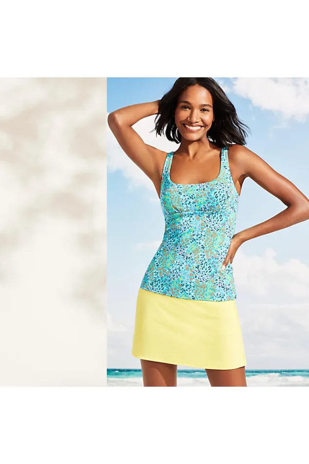 Lands039 End Swimsuits Women Chlorine Resistant Swim Skirt Swim Bottoms Bright Sun Yellow Lands039 End Swimsuits Women Chlorine Resistant Swim Skirt Swim Bottoms Bright Sun Yellow