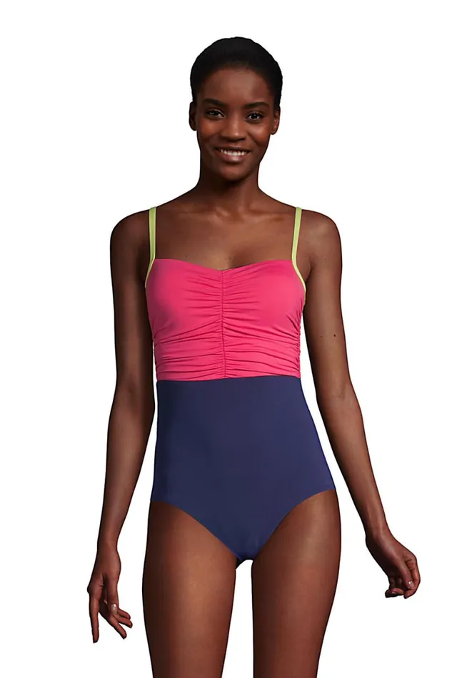 Lands039 End Swimsuits Women Chlorine Resistant Tummy Control Sweetheart One Piece Swimsuit With Adjustable Straps Deep Sea Navy Lands039 End Swimsuits Women Chlorine Resistant Tummy Control Sweetheart One Piece Swimsuit With Adjustable Straps Deep Sea Navy