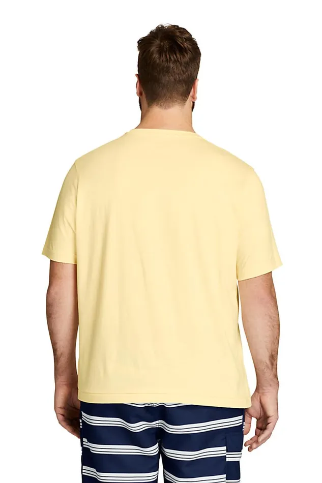 Lands039 End TShirts Men Big And Tall Short Sleeve Supima Tee Soft Sea Green