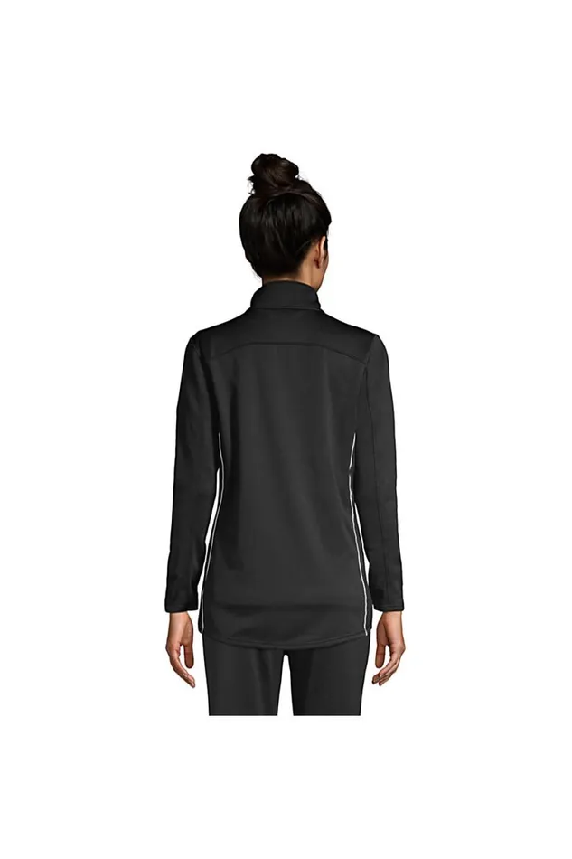 Lands039 End Tops and Tees Women Active Track Jacket Black