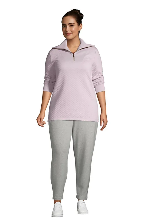 Lands039 End Tops and Tees Women Plus Size Long Sleeve Quilted Quarter Zip Tunic Forest Moss Lands039 End Tops and Tees Women Plus Size Long Sleeve Quilted Quarter Zip Tunic Forest Moss