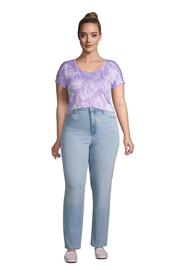 Lands039 End Tops and Tees Women Plus Size Uneck Jersey Tshirt White Lands039 End Tops and Tees Women Plus Size Uneck Jersey Tshirt White