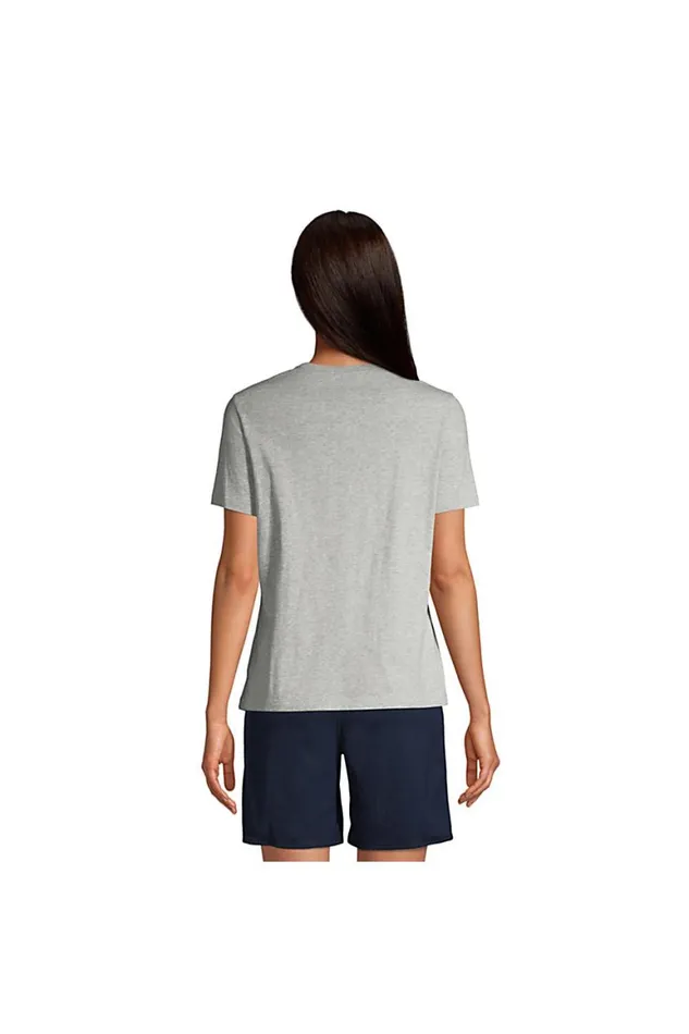 Lands039 End Tops and Tees Women Short Sleeve Feminine Fit Essential Tshirt Black Lands039 End Tops and Tees Women Short Sleeve Feminine Fit Essential Tshirt Black