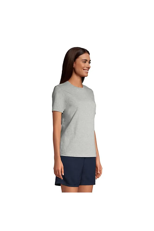 Lands039 End Tops and Tees Women Short Sleeve Feminine Fit Essential Tshirt Black Lands039 End Tops and Tees Women Short Sleeve Feminine Fit Essential Tshirt Black