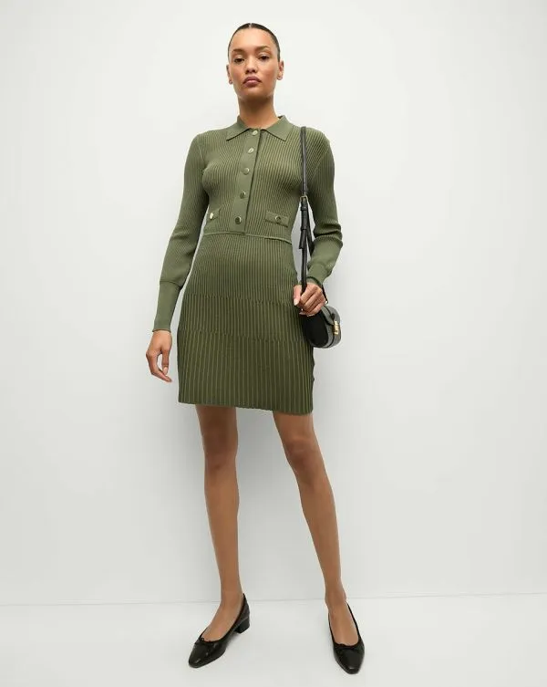 Lauper Sweater Dress Stone Army Women Veronica Beard Dresses Lauper Sweater Dress Stone Army Women Veronica Beard Dresses