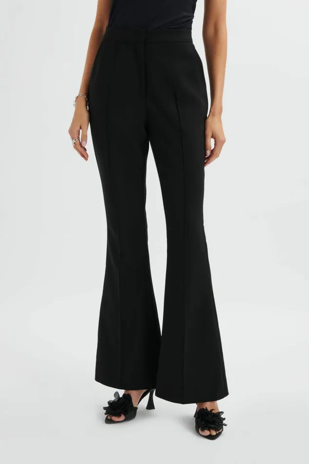 Lavish Alice Suiting EMELIE Fit and Flare Tailored Trouser In Black Black 8211 Women