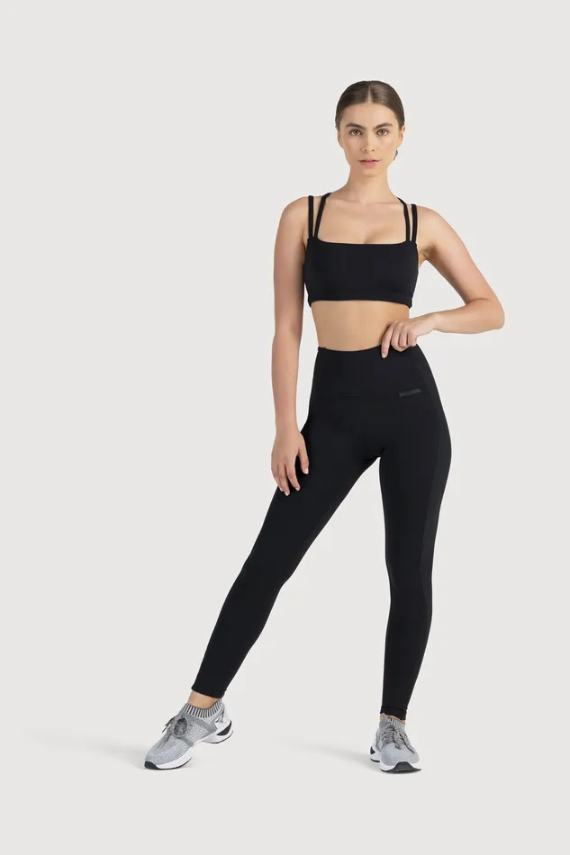 Leggings Bloch Adult Bloch Technique Rib Panel Legging Graphite