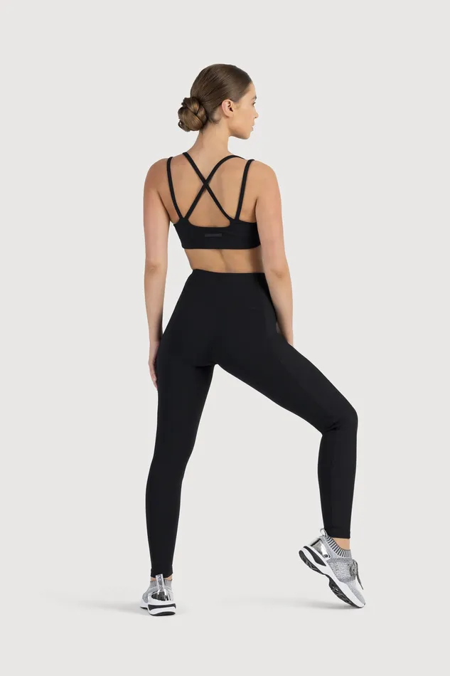 Leggings Bloch Adult Bloch Technique Rib Panel Legging Graphite