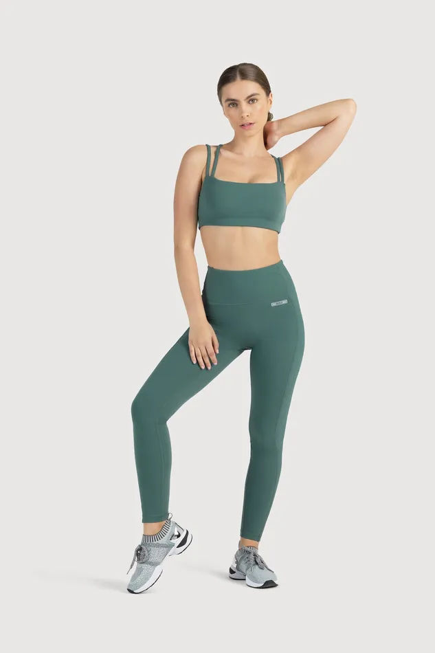 Leggings Bloch Technique Rib Panel Legging Moss Bloch Adult