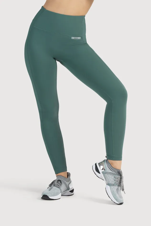 Leggings Bloch Technique Rib Panel Legging Moss Bloch Adult Leggings Bloch Technique Rib Panel Legging Moss Bloch Adult