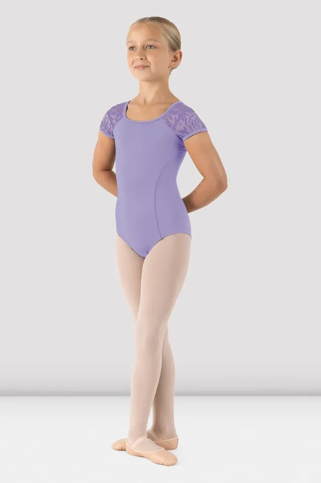 Leotards Bloch Children Girls Macy Cap Sleeve Leotard Lilac