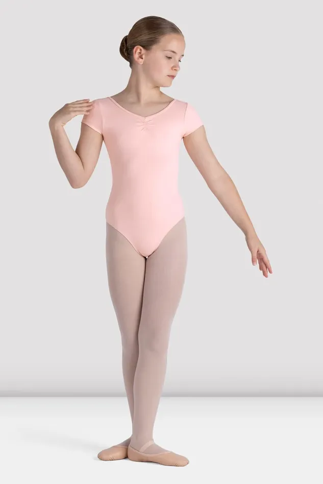 Leotards Children Girls Piper Cap Sleeve Leotard Light Pink Bloch