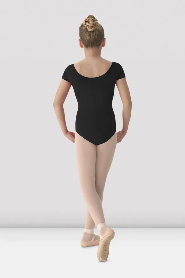 Leotards Girls Mirella Classic Short Sleeve Leotard Black Bloch Children