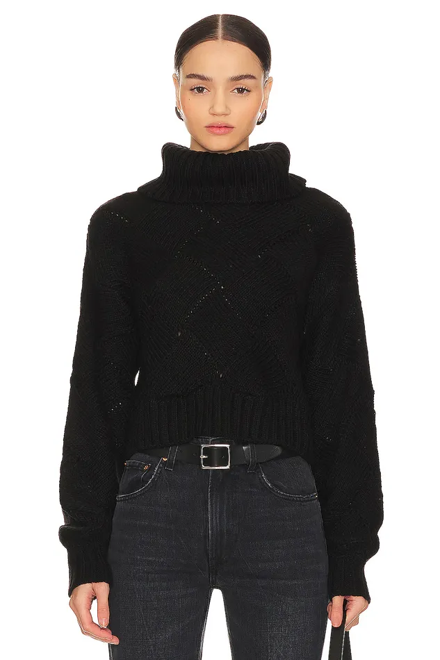 Lilah Turtleneck Black Women Lovers and Friends Sweaters and Knits